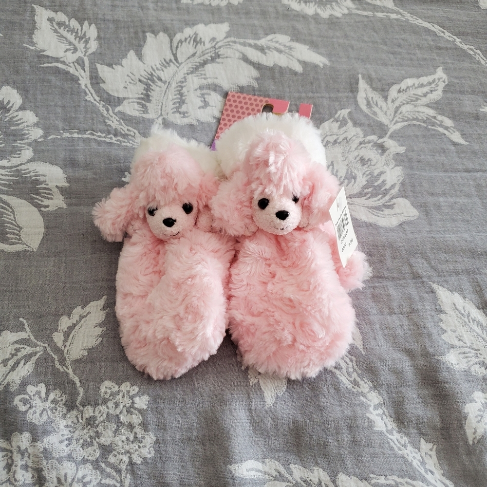 Pink Poodle Mittens
